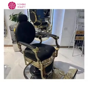 Venta al por mayor de belleza Yicheng, equipo de salón de belleza, sillas de peluquero de estilo antiguo, silla de estilismo para el cabello de China - Product Image 5