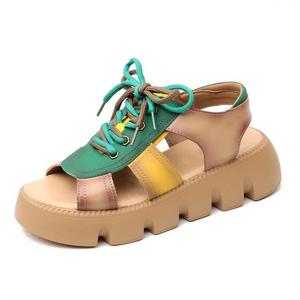 <span class=keywords><strong>Rome</strong></span> femmes 2024 fond épais hauteur augmenter la mode dames sandales - Product Image 4