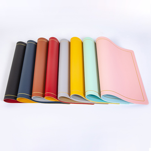 Nuevo Mantel Individual Nórdico Ecológico de Cuero PU con Borde Dorado, Impermeable, de Doble Capa, con Color y Diseño Personalizables - Product Image 4