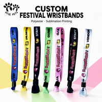 Nouvel article : Bracelets en tissu polyester violet pour concerts, billets, et événements – Bracelets personnalisés pour clubs avec fermoir à barillet