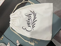 Sac à cordon en toile de coton recyclable, pochette anti-poussière pour bijoux, sac de rangement à cordon pour colliers et bijoux