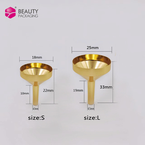 Mini <span class=keywords><strong>Imbuto</strong></span> in Metallo Dorato, Argentato e Nero per Separazione Cosmetici, <span class=keywords><strong>Imbuto</strong></span> in Acciaio Inossidabile - Product Image 6