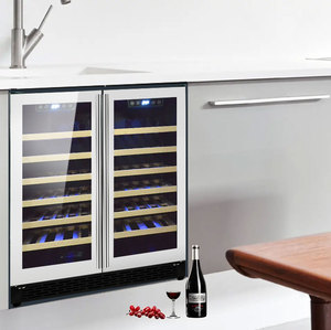 Cellier à vin Oem 66 bouteilles encastré Compresseur de vin et de bière Boissons Réfrigérateur électrique Centre de réfrigérateur à vin 176 <span class=keywords><strong>litres</strong></span> - Product Image 2