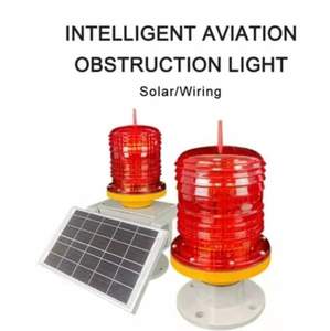 Tour d'alimentation haute tension ICAO 2000cd Led clignotante rouge lumière d'obturation solaire à intensité moyenne - Product Image 3