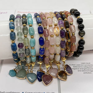 Talisman <span class=keywords><strong>de</strong></span> <span class=keywords><strong>protection</strong></span> améthyste Rose Quartz <span class=keywords><strong>Lapis</strong></span> Fluorite Citrine Bracelet fait main guérison pierres précieuses cristal <span class=keywords><strong>pierre</strong></span> perle Bracelets - Product Image 3