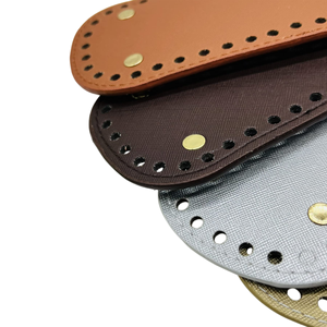 DIY Handwoven Cross Pattern Bag Base 22*10cm Oval Sewing Accessory 1mm Thickness in Stock - Product Image 4