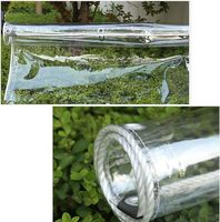 Bâche en PVC transparente avec œillets enduit motif housse de pluie pour balcon et voiture tente extérieure étanche et étanche