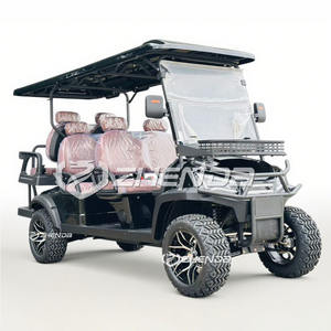 Nouveaux produits 6 places de chasse batterie électrique voiturette de golf basse vitesse Buggy 48V 72V sièges de conversion de toit en plastique voiturette de golf - Product Image 6