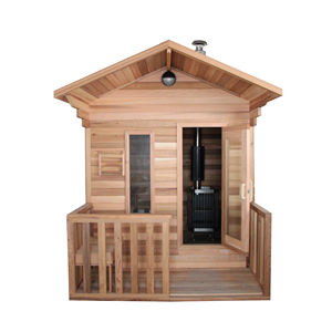 Cabine de sauna de jardin 4-6 personnes avec poêle à bois pour l'extérieur - Product Image 1