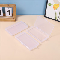 Boîte d'emballage vide en plastique transparent pour composants électroniques, boîte de rangement pour fournitures de bureau et étiquettes de classement