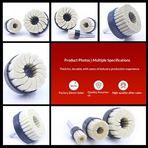 <span class=keywords><strong>Brosse</strong></span> de polissage en fil céramique pour pièces en alliage d'aluminium, laiton et acier - Élimine les marques d'outils et les bavures - Diamètres personnalisables de 30 à <span class=keywords><strong>150</strong></span> mm - Product Image 2