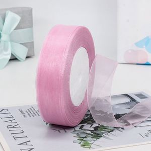 Cinta de Organza de 2.5CM x 50 Yardas para Decoración de Bodas, Cajas de Regalo, Cajas de Pastel, Embalaje, Cinta Decorativa Navideña - Product Image 5