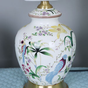 新中式花鸟高颜值客厅书房台灯，2023年美式复古装饰 - Product Image 3
