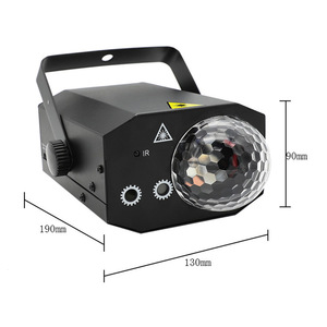 Luz de Discoteca con 16 Patrones RGB, Láser DJ LED, Bola Mágica de Cristal, DMX512, Activación por Sonido, Blanca, para Bodas y Fiestas - Product Image 4