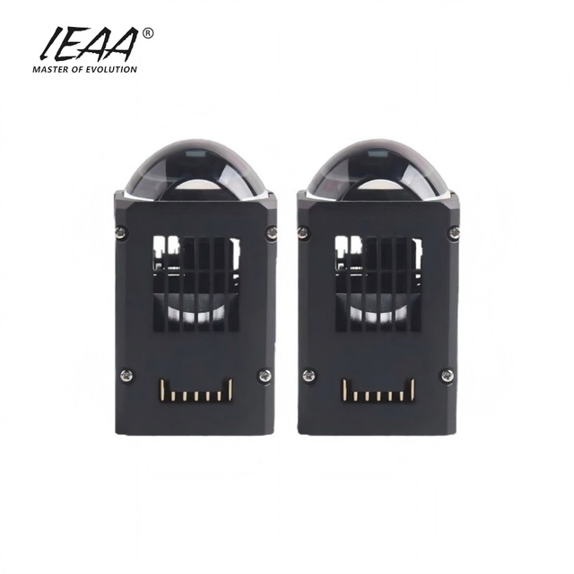 T-17 Car Lighting 1.8 Inch Projector Head Light LED Headlights High Low Beam Lens DC 9V-16V