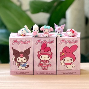 Figuras de Juguete Kawaii Sanrios, <span class=keywords><strong>Kuromi</strong></span>, <span class=keywords><strong>My</strong></span> <span class=keywords><strong>Melody</strong></span>, Cinnamoroll, Figuras de Acción de Dibujos Animados, Lindas Figuras de Juguete para Niños - Product Image 5