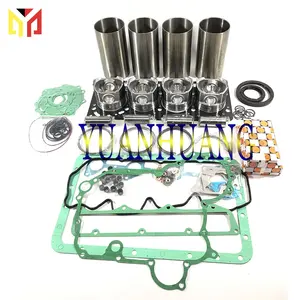 Para Cummins 4BT 4BT3.9 4BTA Kit de reconstrucción de reacondicionamiento con juego de anillos de pistón Fit SKID STEER LOADERS Cummins 4BT3.9L piezas de motor diésel