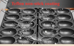 Máquina para hacer gofres de huevo sonriente, fabricante eléctrico comercial, Mini máquina para hacer gofres de burbujas - Product Image 3