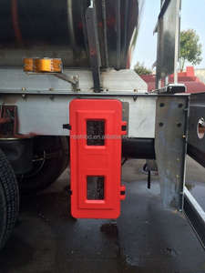 กล่องเก็บถังดับเพลิงแบบเดี่ยวขนาด9กก. กล่องพลาสติกขนาดใหญ่สำหรับงานหนักติดตั้งบนผนังสีแดงบริการดับเพลิงและความปลอดภัย - Product Image 3