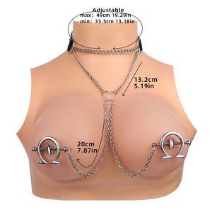 QKKQ huruf berbentuk klem puting sekrup terkunci klip payudara BDSM puting rasa sakit kepuasan kit Bondage klem payudara mainan seks - Product Image 4