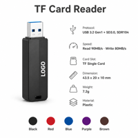 Lecteur de carte USB 3.0 OTG, adaptateur de carte TF SD, 80-90 Mo/s pour MacBook, ordinateur portable, smartphone, vente en gros OEM