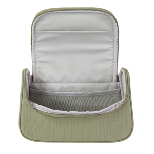 Estuche de Papelería Personalizable con Patrón de Cuadrícula Verde Oliva y Parche de Sonrisa, para Uso Escolar y de Oficina - Product Image 4
