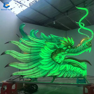 FL-05 मूवमेंट के साथ चीनी सिल्क लालटेन एलईडी रंगीन ड्रैगन हेड लालटेन को अनुकूलित करें - Product Image 6