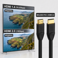 Solo Venta al Por Mayor, Cable HDMI 2.0 de Alta Velocidad, 18Gbps, 4K, 60Hz, 1.5m