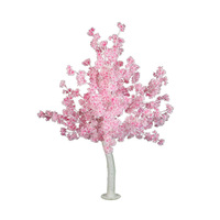 Décoration de jardin de mariage, lumières imperméables, arbre extérieur, arbre artificiel en fleurs de cerisier éclairé par LED