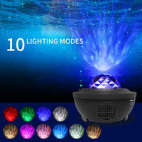 Lampe projecteur de ciel étoilé musical LED, ciel étoilé rotatif, projecteur de skyline, câble USB, commande vocale WIFI, lumière d'ambiance nocturne étoilée
