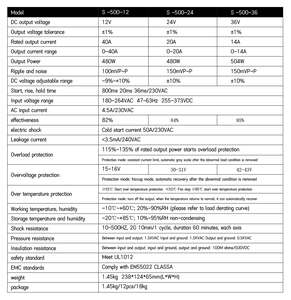 Almacén europeo 400W Fuente de alimentación conmutada 400W-60V 400W Fuente de alimentación - Product Image 4