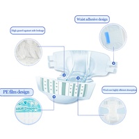 Pañales Desechables para Adultos de Alta Absorción, Tela No Tejida, Prevención de Fugas 3D, Venta al Por Mayor, Precio Económico, Muestra Gratis, Impresos