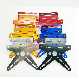Support de plaque d'<span class=keywords><strong>immatriculation</strong></span> de <span class=keywords><strong>moto</strong></span> cnc, ajustable pour motocyclette, support de plaque d'<span class=keywords><strong>immatriculation</strong></span>, couverture en alliage d'aluminium universel - Product Image 6