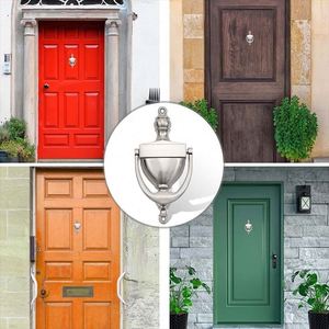 WEKIS Satin Nickel Zinc Alloy Brass Door Knocker Unique Modern Design Antique Funny Screw - Product Image 5