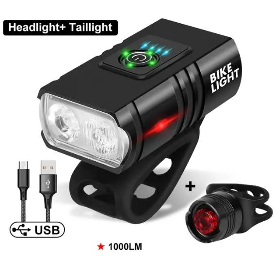 USB ile şarj edilebilir bisiklet ışığı su geçirmez bisiklet ışığı ön arka arka arka lambası bisiklet güvenlik uyarı ışık bisiklet aksesuarları