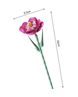 Femibox FL2248 2024 Nuevo Juego de Construcción de Flores de 79 Piezas, Bloques de Construcción de Partículas Pequeñas, Directo de Fábrica, Juguetes Educativos Personalizados DIY Exquisitos