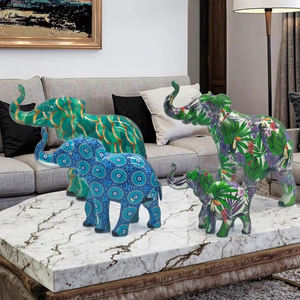 รูปปั้นช้างเรซิ่นขนาดใหญ่สำหรับตกแต่งบ้านแบบสั่งทำขายส่ง - Product Image 1