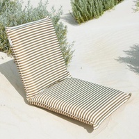 Chaises longues de plage portables personnalisées pour l'extérieur, siège inclinable rembourré pour le sol, le camping et la pelouse avec équipement réglable