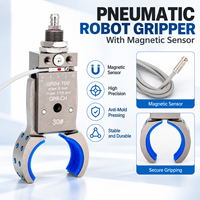 Pince de préhension pneumatique Wenjin pour préformes de bouteilles avec capteur magnétique, pour machines de moulage par injection et automatisation industrielle, modèle 6