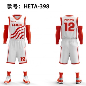 Custom Wholesale Design Sublimation Basketball Jersey Basket Ball Kids Sport Vests Set Shirt Men Basketball Wear Jersey Set - Product Image 2