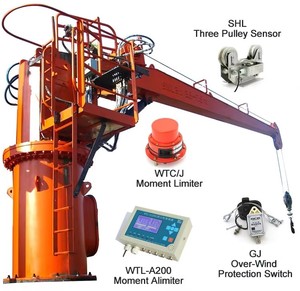 תעודת BV CCS RMRS לשימוש ימי, עגורן סיפון הידראולי עם זרוע קשיחה 1t 2t 3t 3.5t 5t סיבוב 360 מעלות °   סיבוב - Product Image 2