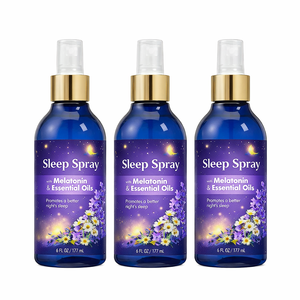 สเปรย์ฉีดเพื่อการนอนหลับ OEM Calm Blend ผสมเมลาโทนิน ลาเวนเดอร์ และน้ำมันคาโมมายล์ สเปรย์ผ่อนคลายธรรมชาติสำหรับการนอนหลับ - Product Image 1