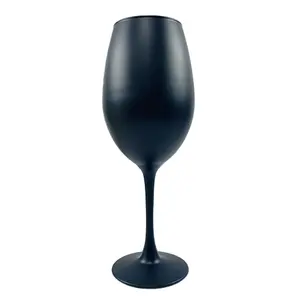 Copas de Agua de Cristal para Bar, Copas de champán, color negro, 2021