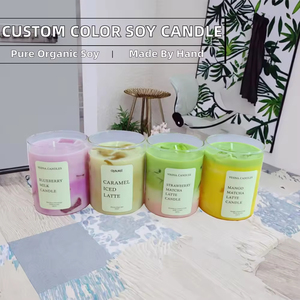 Bougie aromatique en cire de soja artisanale moderne, couleur personnalisable, pour Noël, anniversaires, décoration de la maison et des spas d'hôtel - Product Image 6