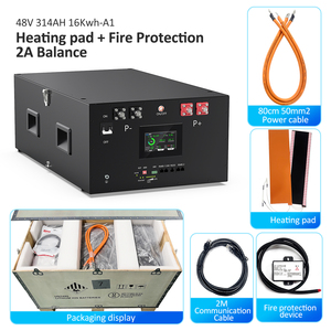 16kWh เซลล์แสงอาทิตย์แบบซ้อนทับโมดูลาร์48V 314Ah JK V19 BMS ให้ความร้อนด้วยตนเองพร้อมฐานโทรศัพท์มือถือแบบชาร์จไฟได้ LiFePO4แบตเตอรี่พลังงานแสงอาทิตย์ - Product Image 3