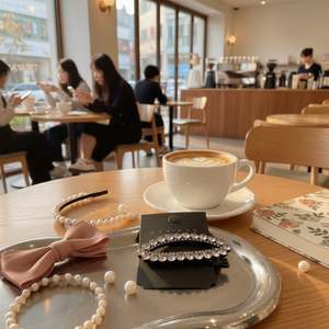 Vendita calda Trending alla moda per capelli accessori di lusso con fiocco per ragazze in stile coreano 5cm formato materiale perla all'ingrosso - Product Image 3