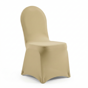 SHUANGYOU Funda de Silla Plegable Blanca de Spandex/Poliéster, Ajustable, Elástica, Reutilizable, Duradera, para Exteriores - Product Image 1