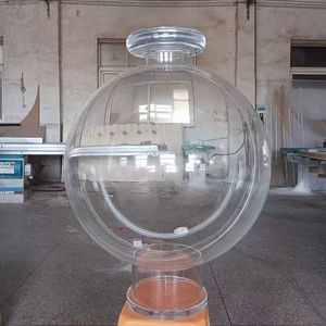 Couverture d'affichage sphérique personnalisée, grande installation artistique en acrylique en forme de pyramide pour aquarium sphérique - Product Image 1