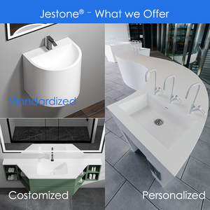 Lavabo en surface solide acrylique moderne <span class=keywords><strong>grand</strong></span> <span class=keywords><strong>format</strong></span> - Lavabo de salle de bain d'hôtel écologique, dessus de meuble sans joint, approvisionnement en vrac pour - Product Image 6