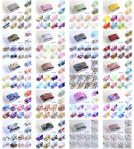 84 diseños 4x50cm pegatinas de lámina para <span class=keywords><strong>uñas</strong></span> holográfica Floral mariposa <span class=keywords><strong>Navidad</strong></span> envuelve calcomanías adhesivas Nail Art Nail Transfer Foil - Product Image 4